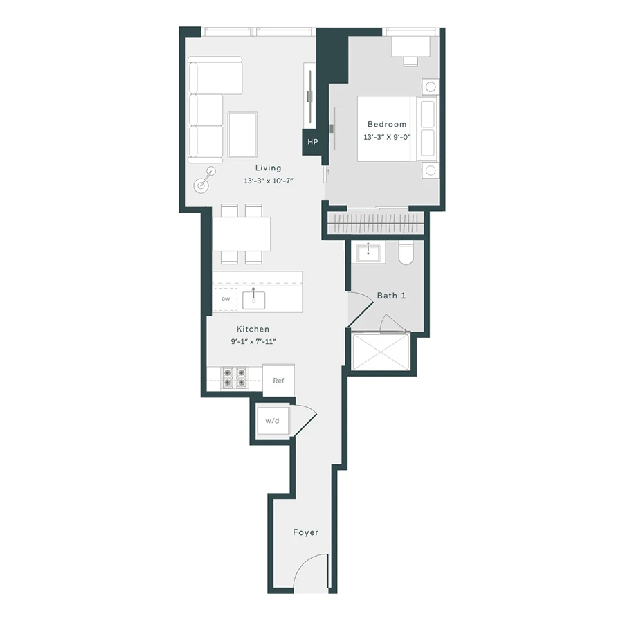 Unit 1102 floor plan