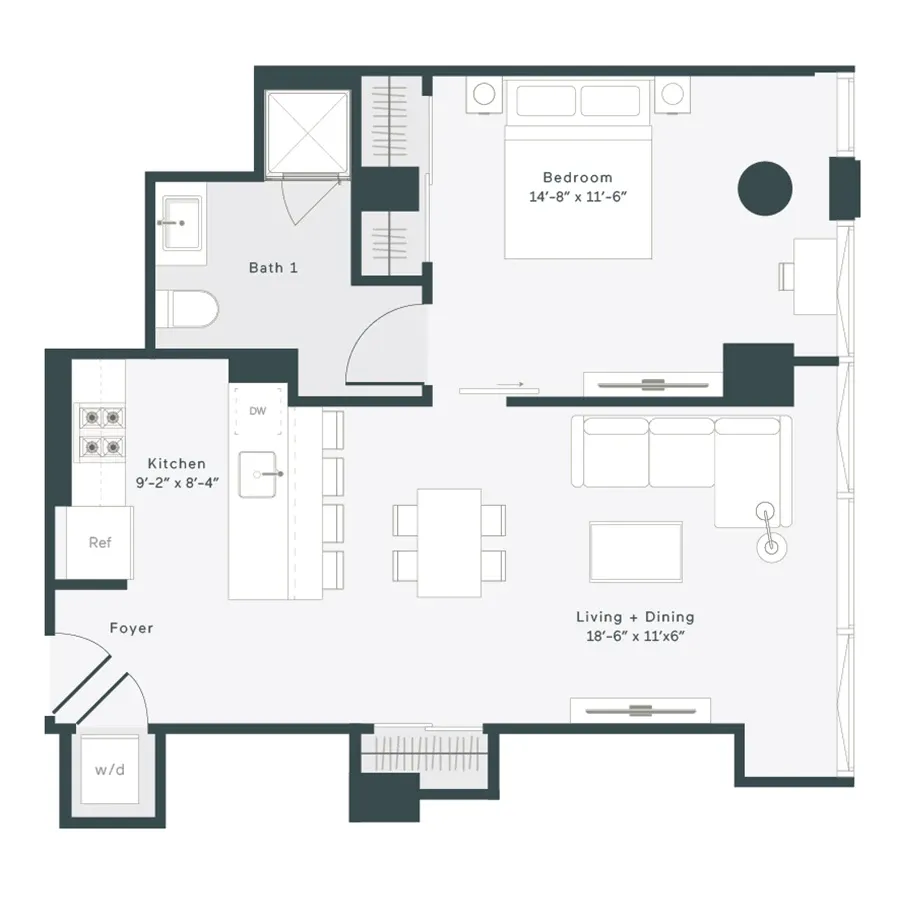 Unit 2804 floor plan