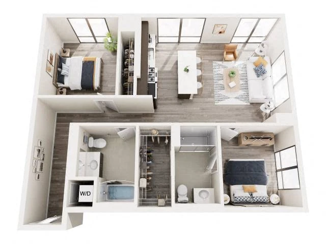 Unit N-0309 floor plan