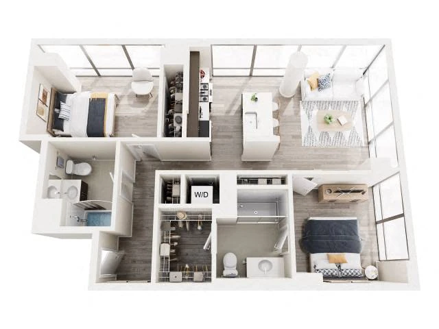 Unit S-0708 floor plan