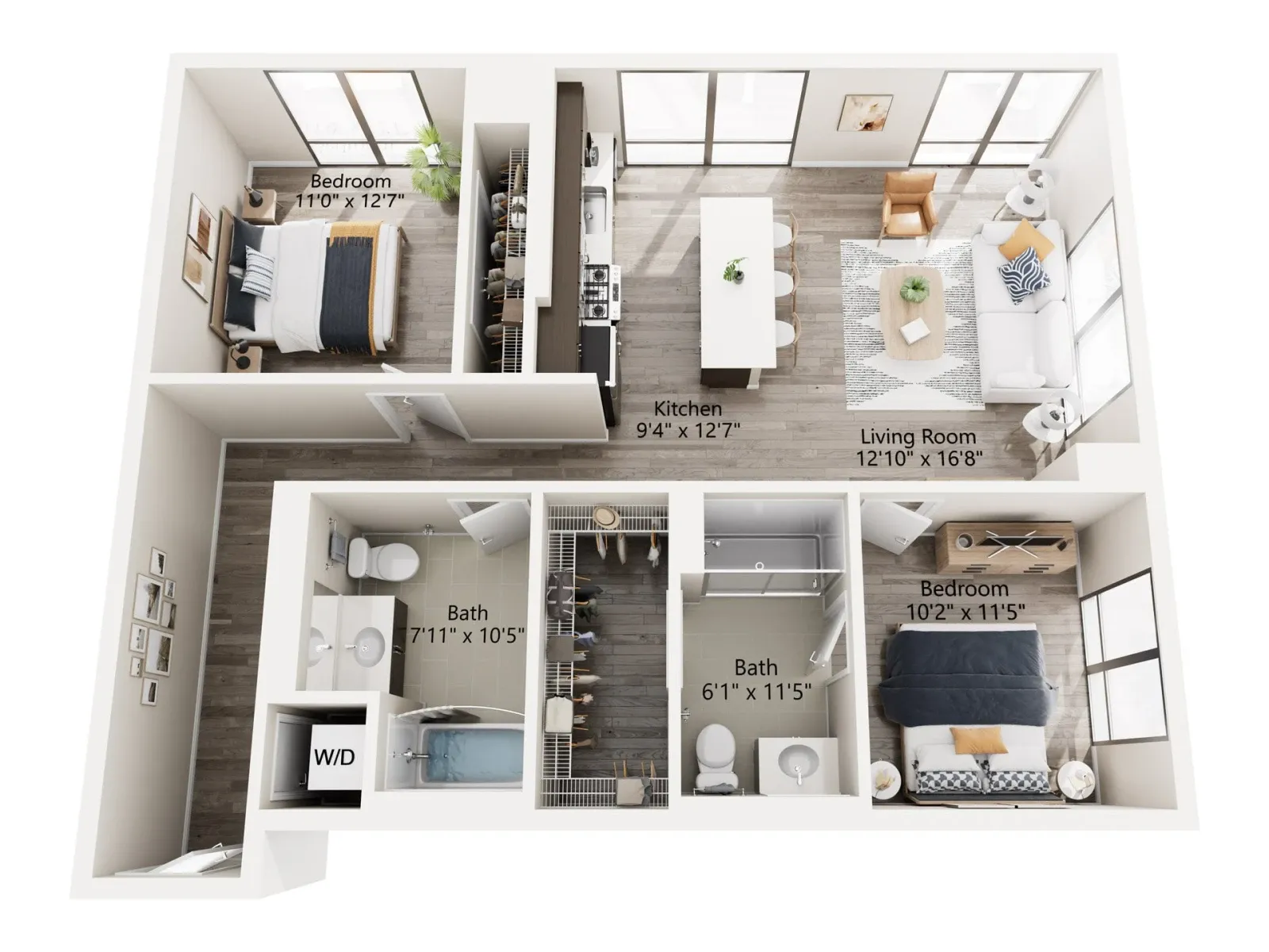 Unit N-0309 floor plan