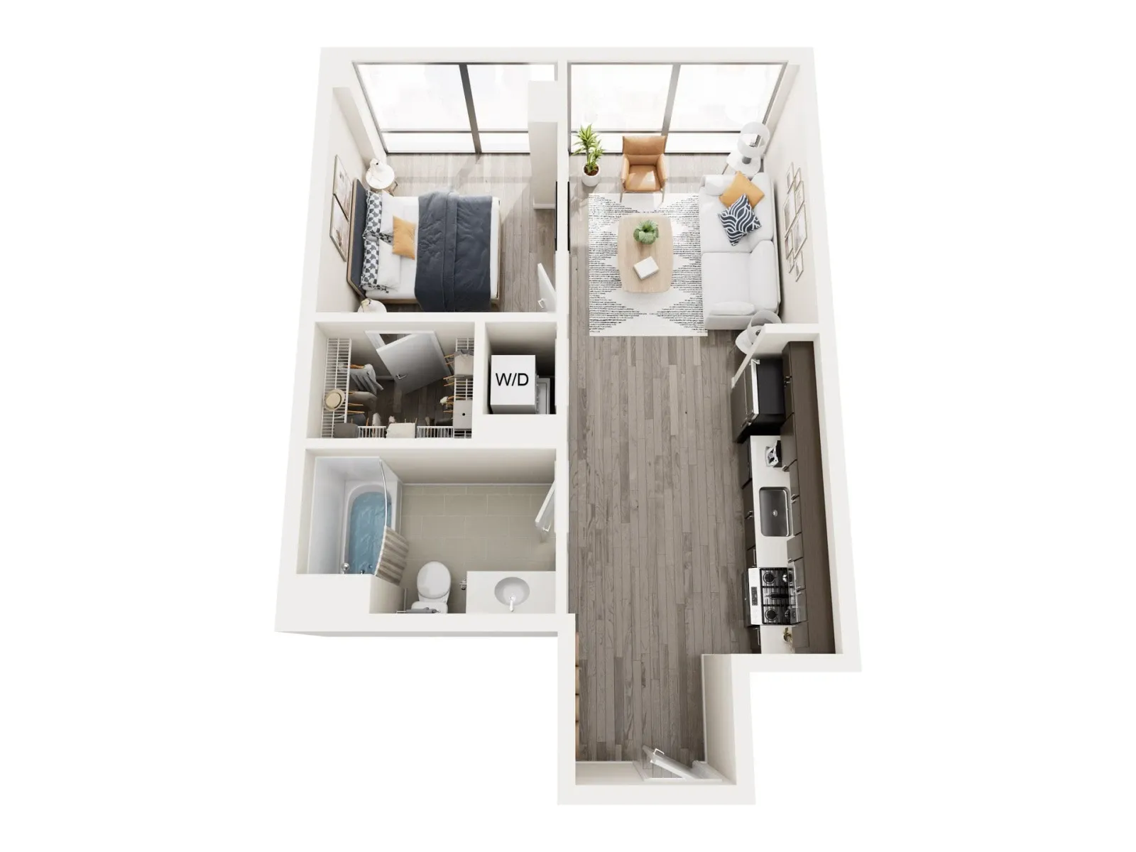 Unit N-0613 floor plan
