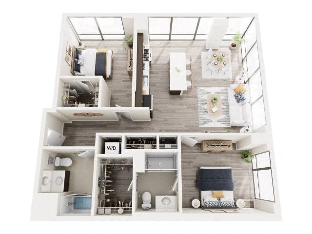 Unit S-1002 floor plan