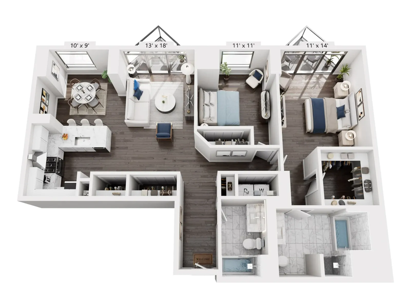 Unit 3606 floor plan