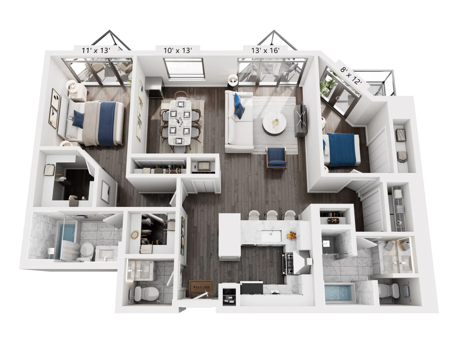 Unit 3602 floor plan