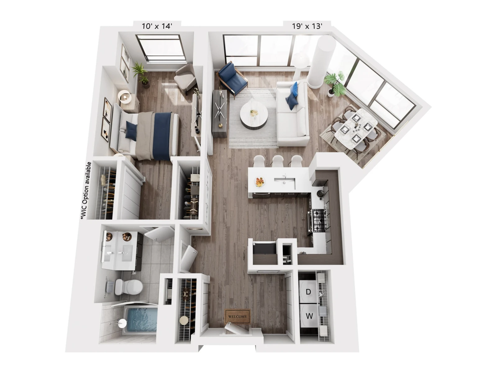 Unit 1407 floor plan