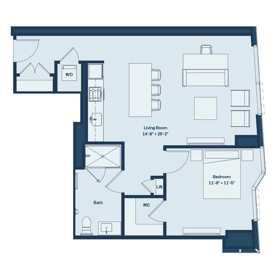 Unit 0407 floor plan