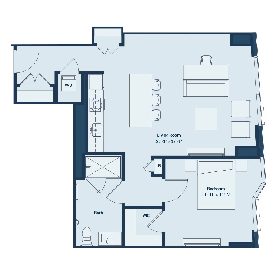 Unit 3607 floor plan