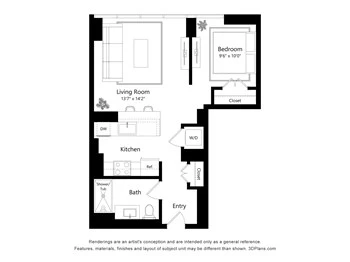 Unit 1912 floor plan