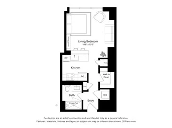Unit 1607 floor plan