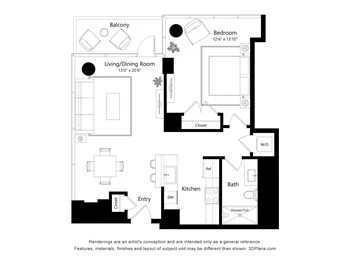 Unit 1109 floor plan
