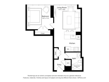 Unit 2703 floor plan