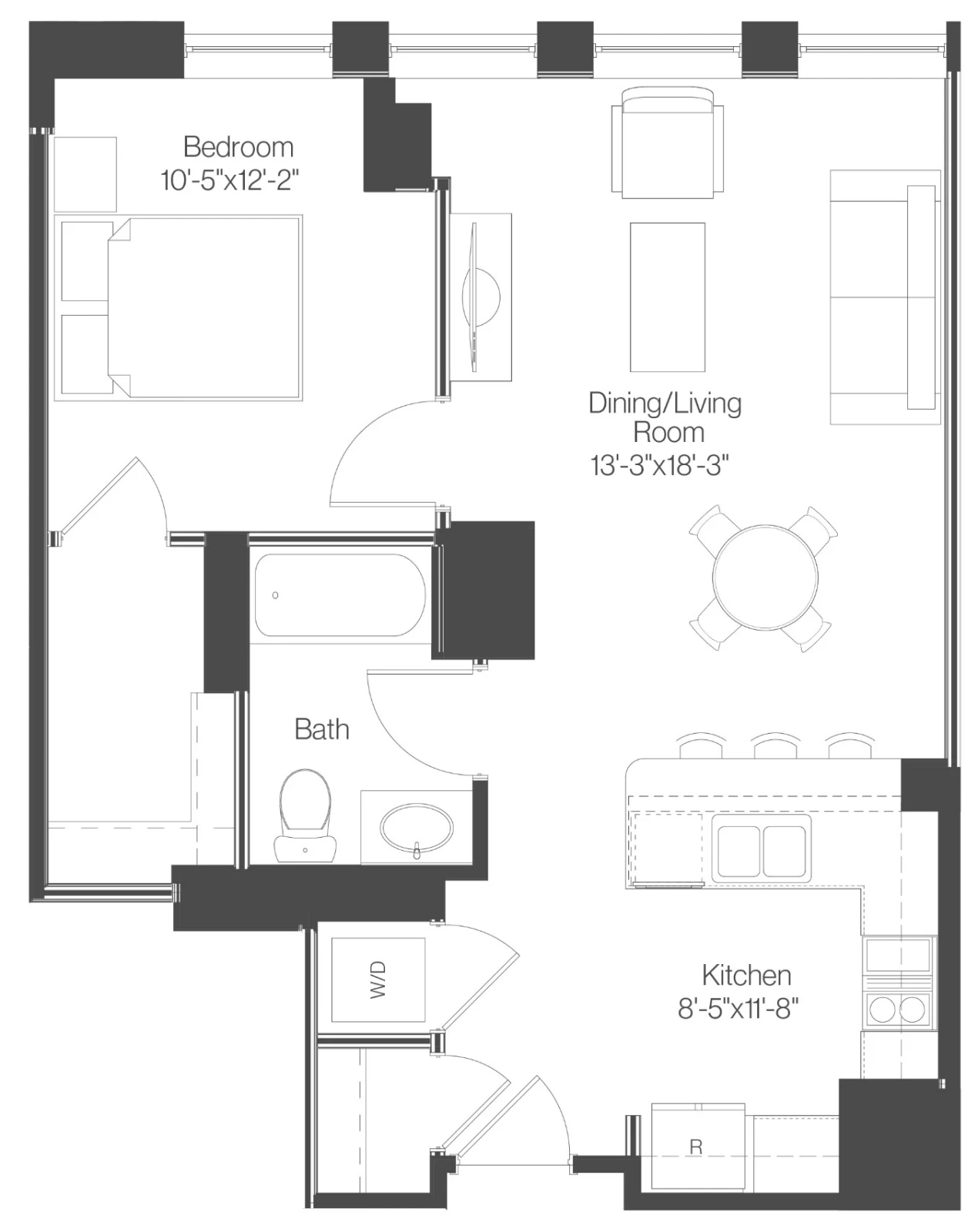 Unit 0511 floor plan