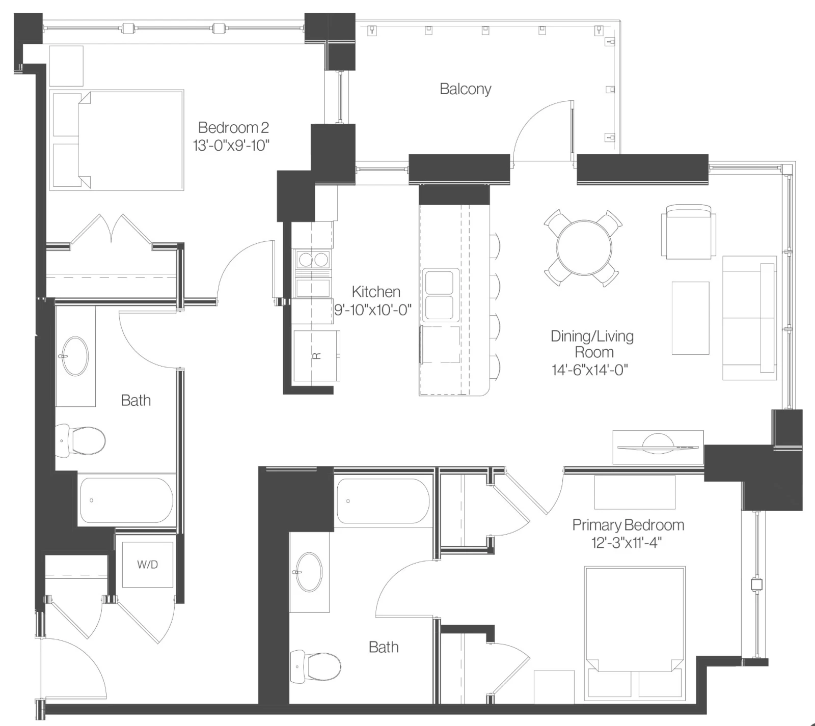 Unit 1501 floor plan