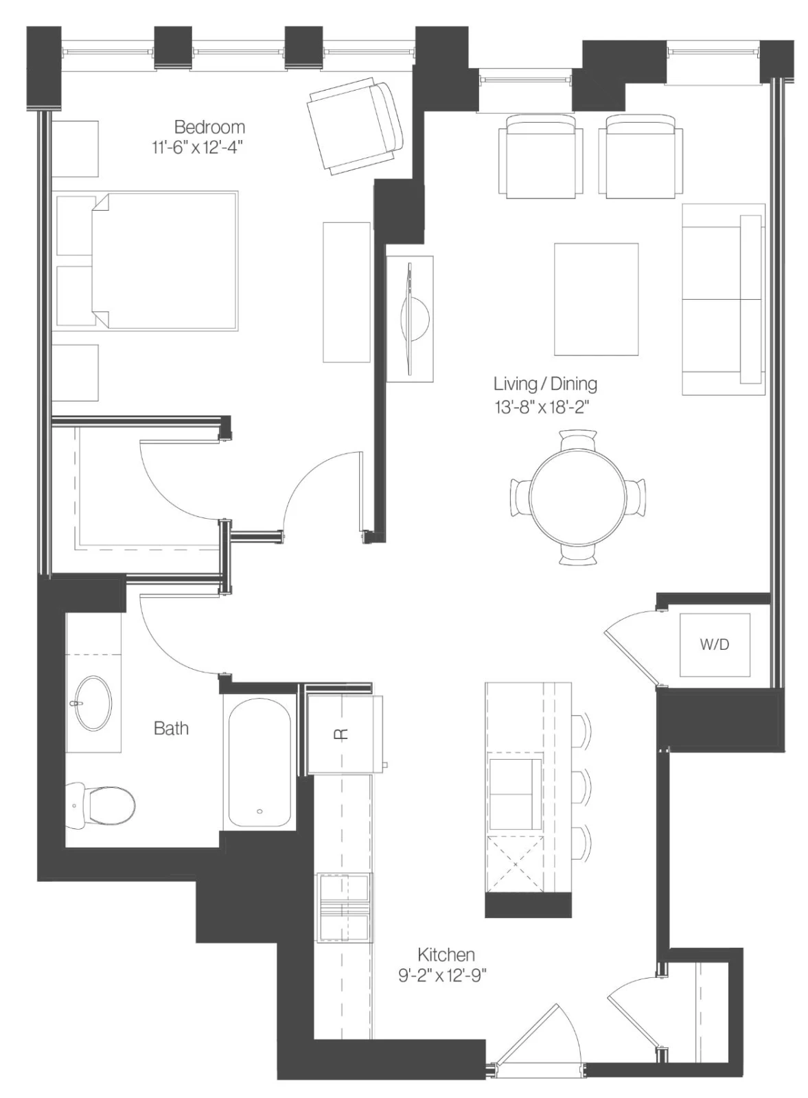 Unit 1602 floor plan