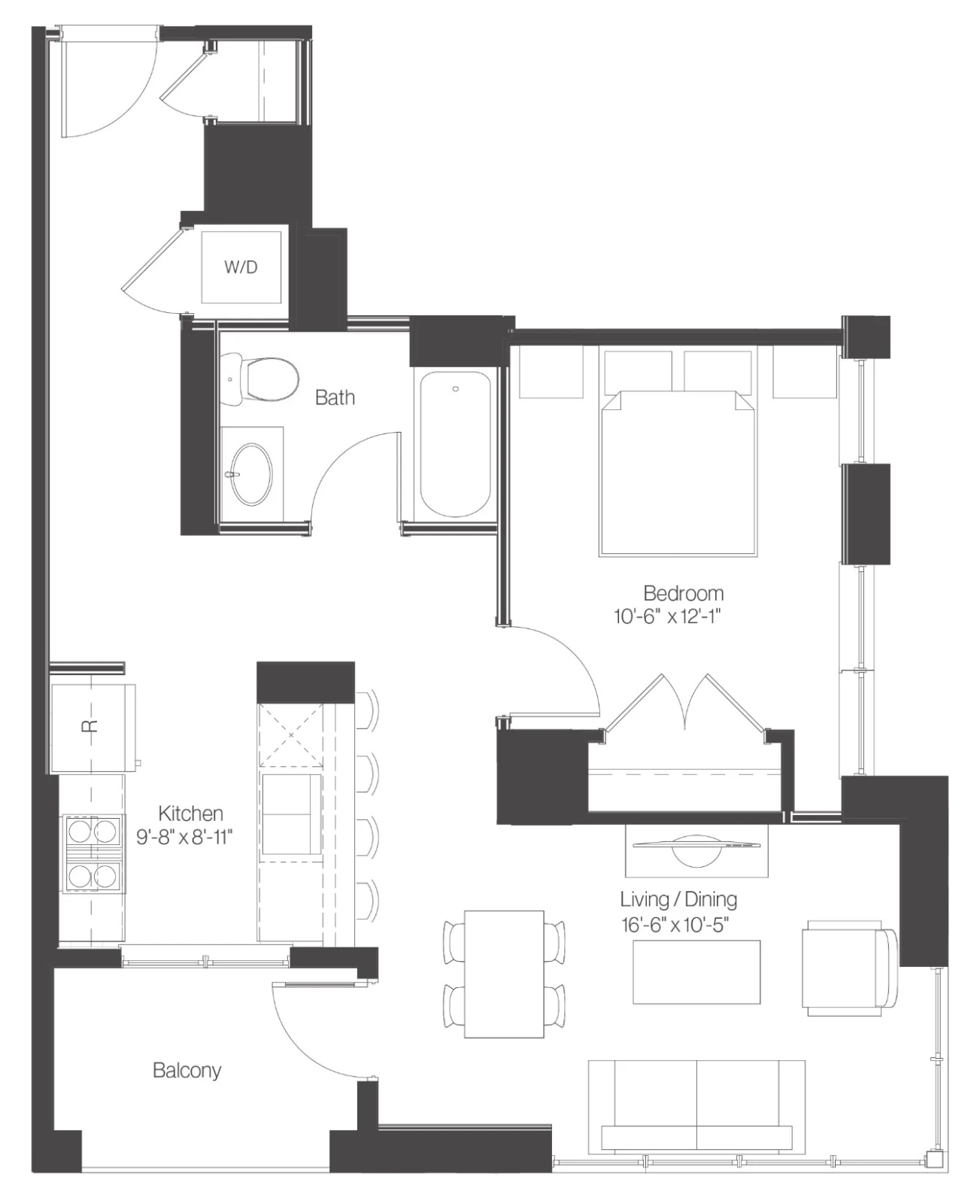 Unit 2312 floor plan