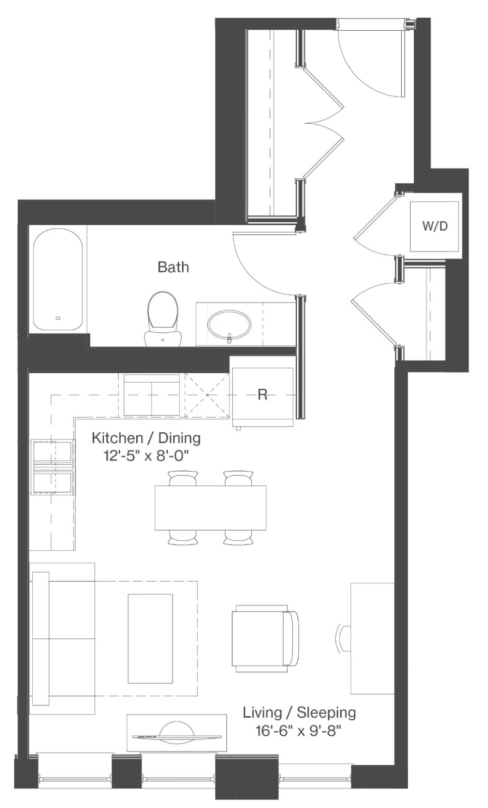 Unit 0809 floor plan
