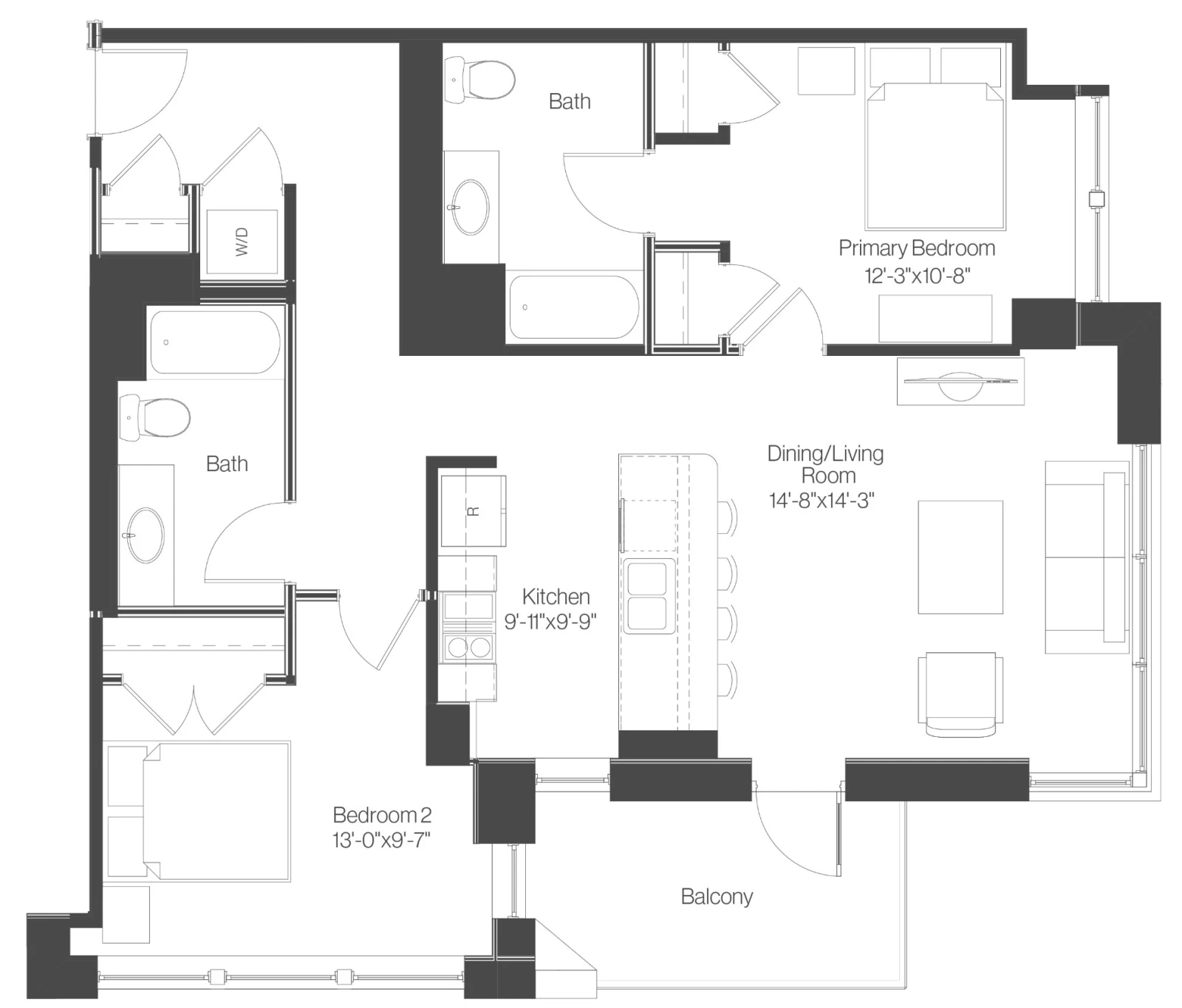 Unit 1004 floor plan