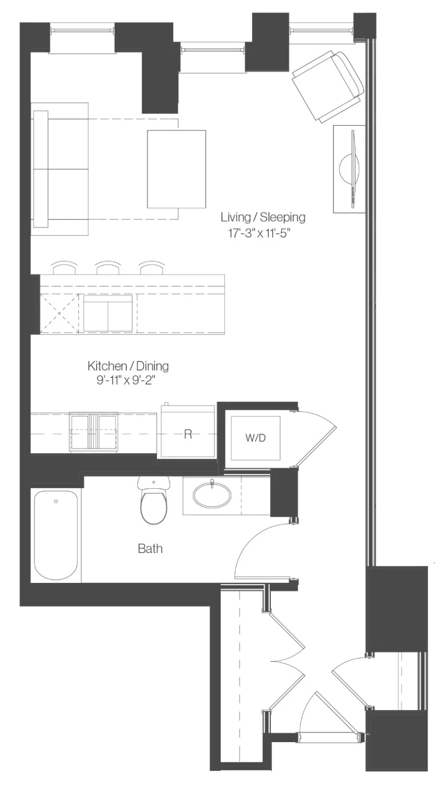 Unit 0904 floor plan