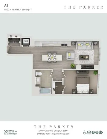 Unit 2303 floor plan