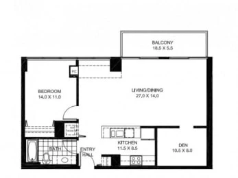 Unit 711 floor plan