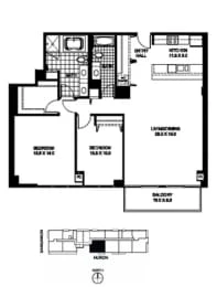 Unit 708 floor plan