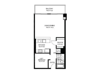 Unit 706 floor plan