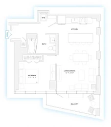 Unit 0715 floor plan