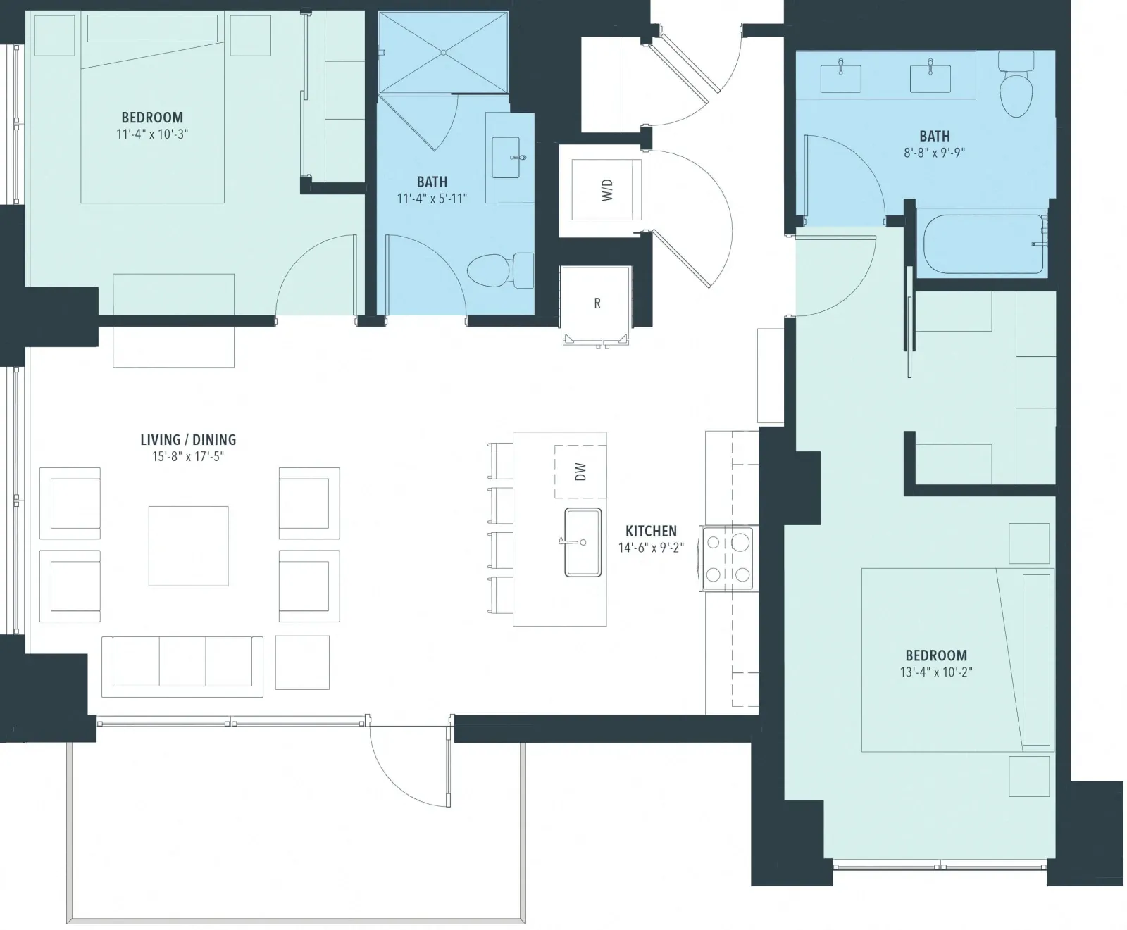 Unit 0312 floor plan