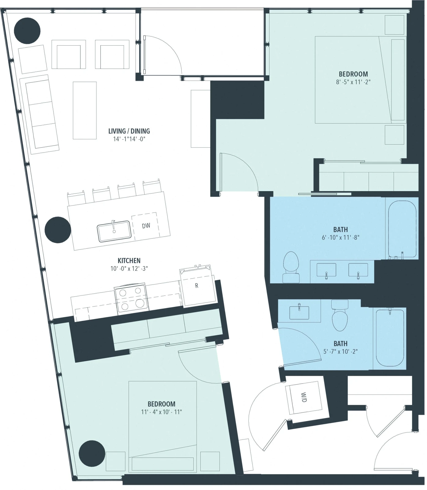 Unit 1002 floor plan
