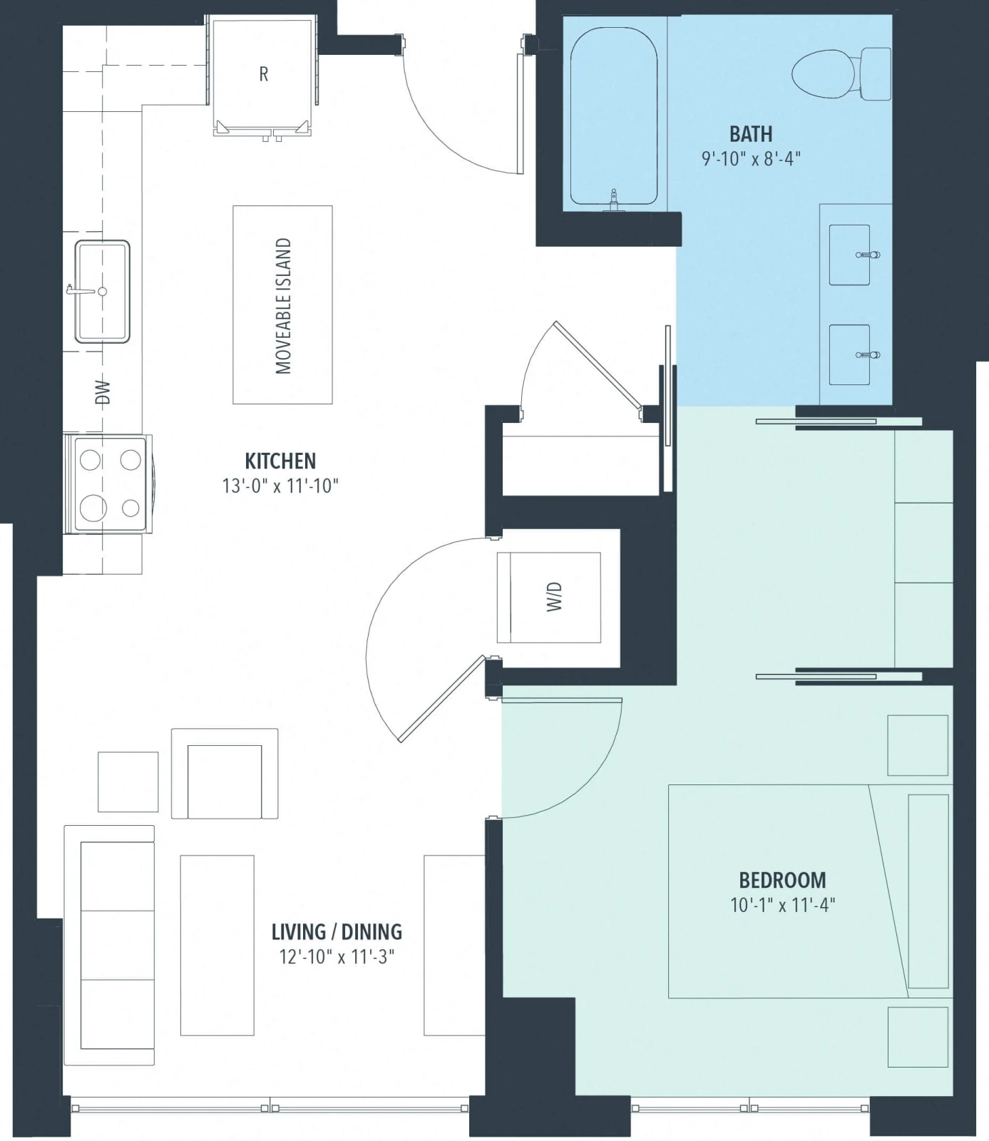 Unit 0918 floor plan