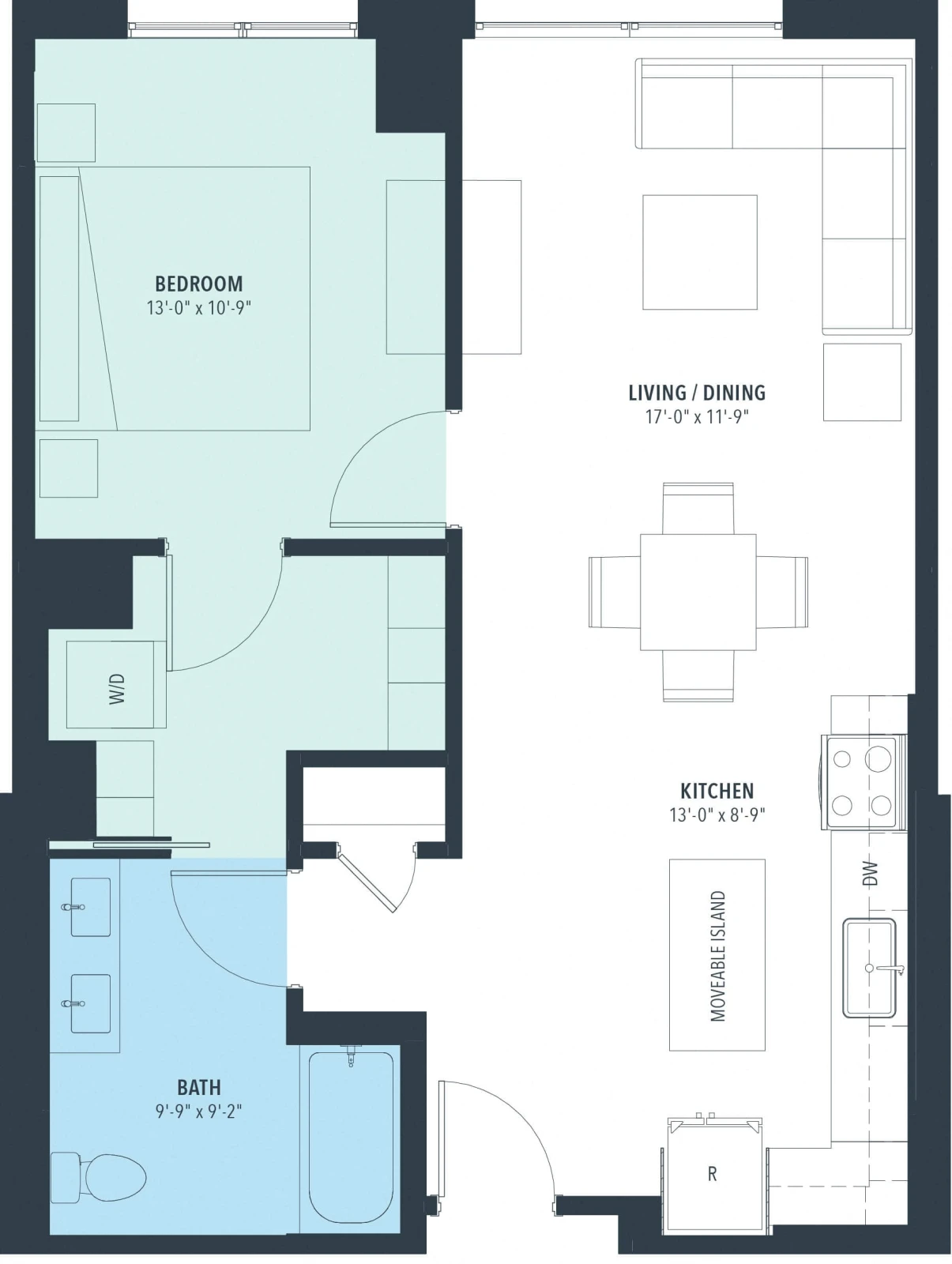 Unit 0616 floor plan