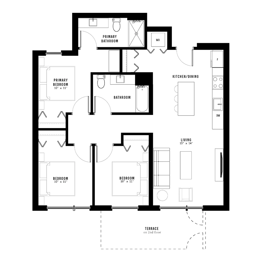 Unit 709 floor plan