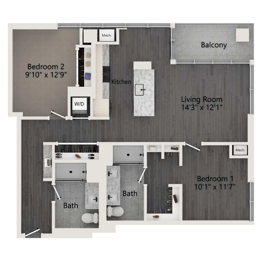 Unit 402 floor plan