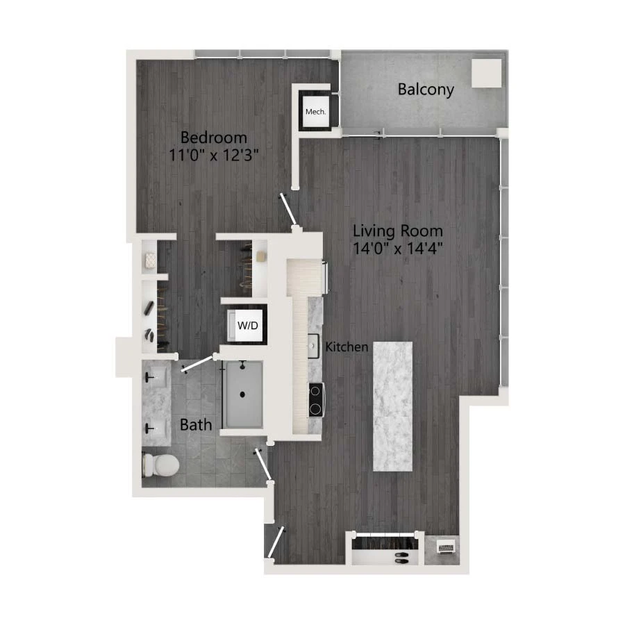 Unit 1509 floor plan