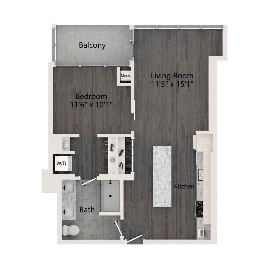 Unit 1105 floor plan
