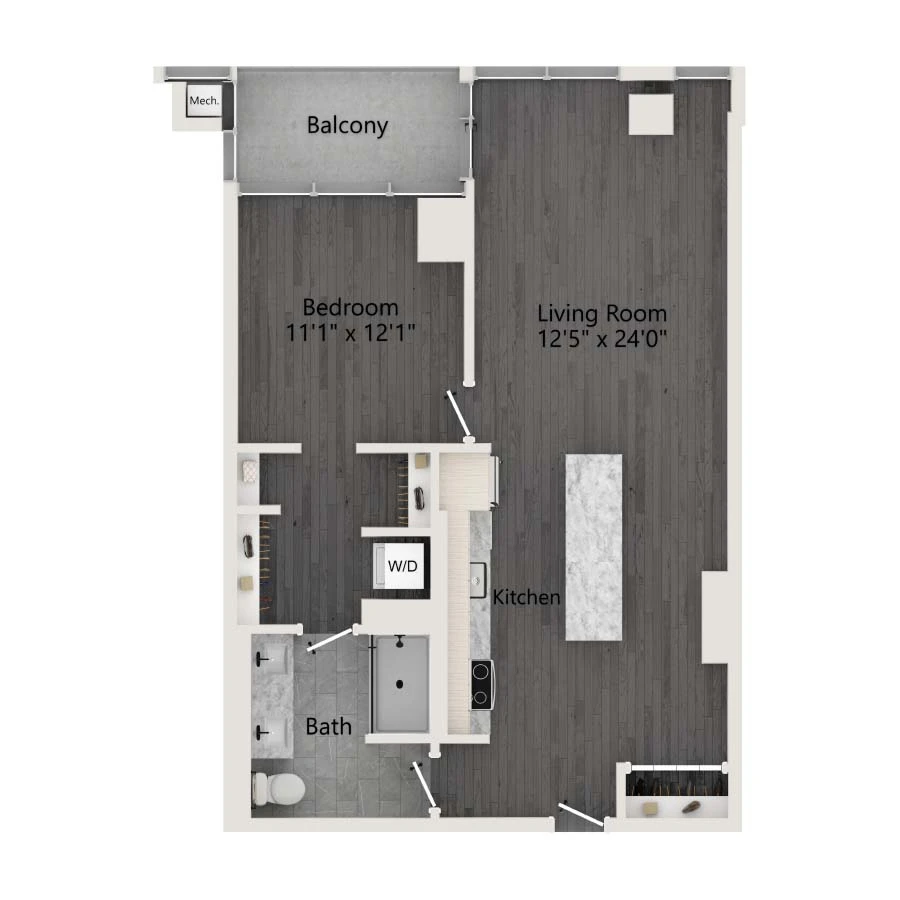 Unit 1012 floor plan