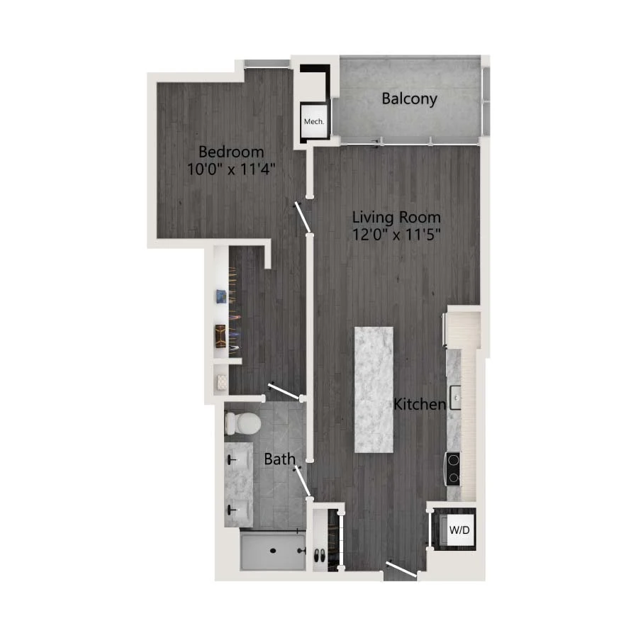 Unit 711 floor plan