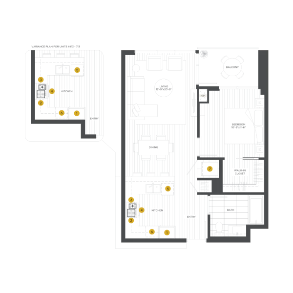 Unit 0618 floor plan