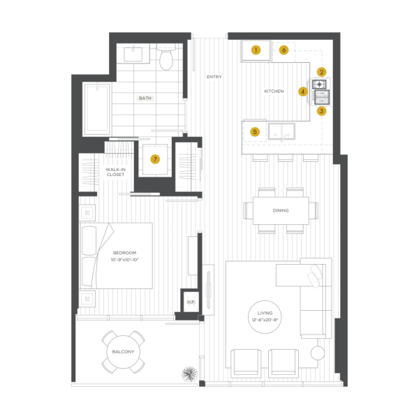 Unit 0304 floor plan