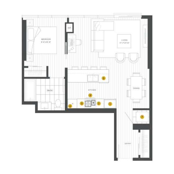 Unit 0605 floor plan