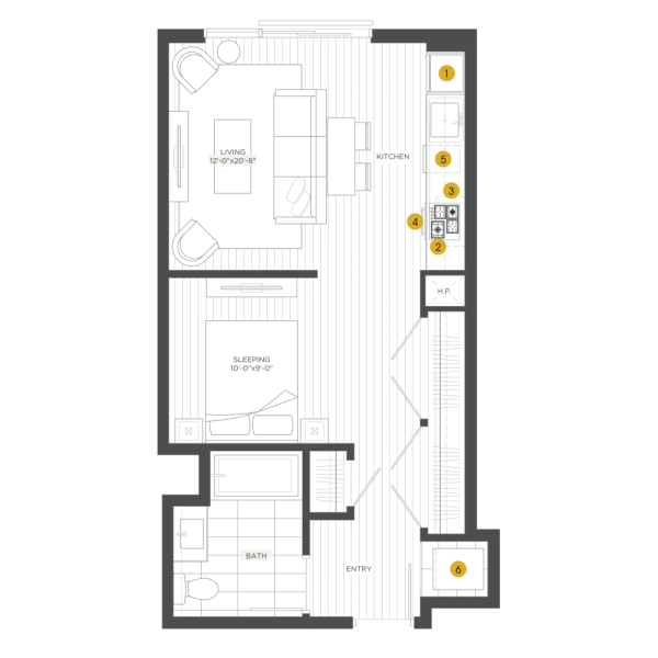 Unit 2312 floor plan