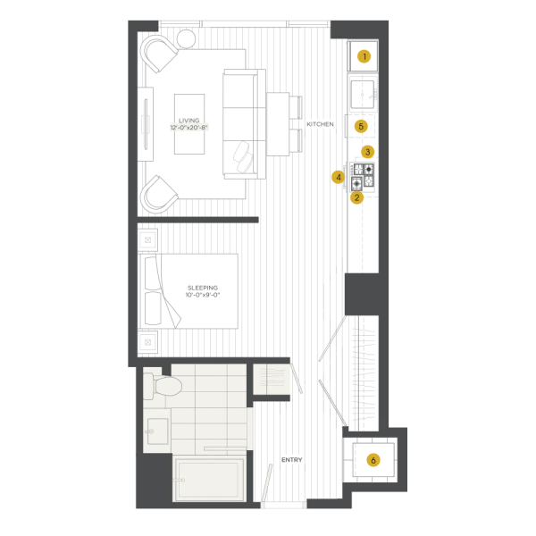 Unit 0615 floor plan