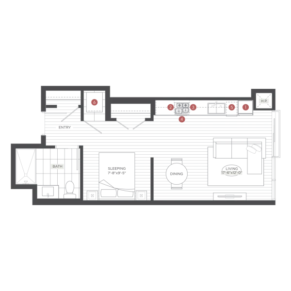 Unit 3104 floor plan