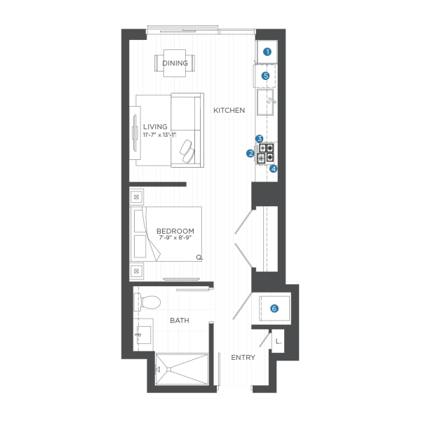 Unit 3503 floor plan