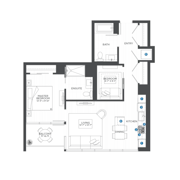Unit 3110 floor plan