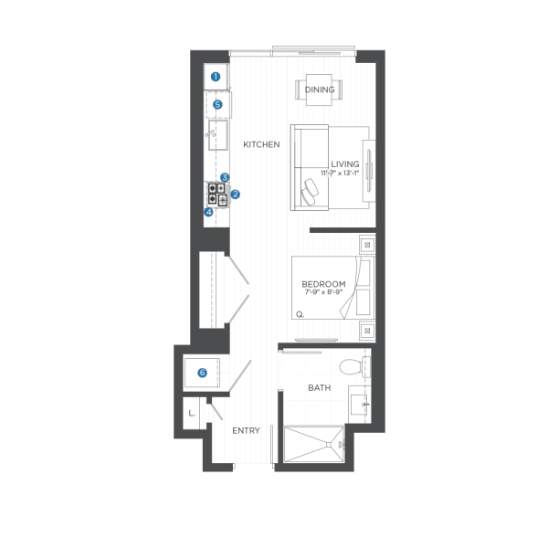 Unit 0702 floor plan