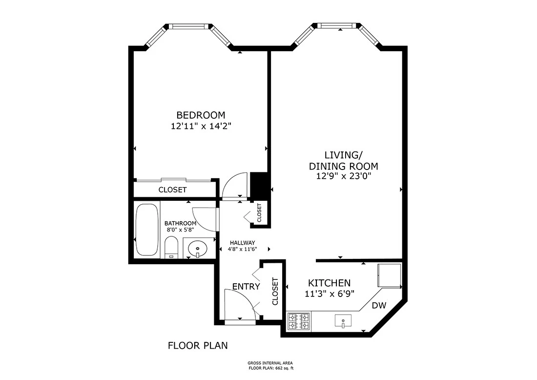 Unit 2611 floor plan