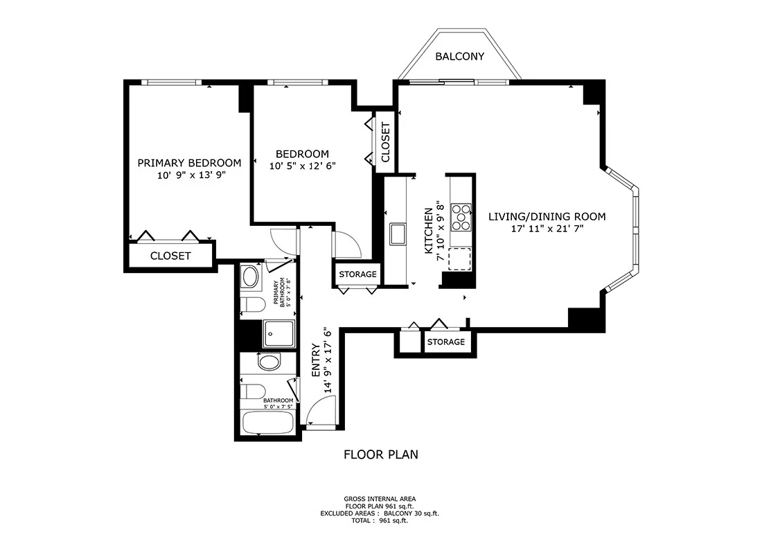 Unit 1509 floor plan