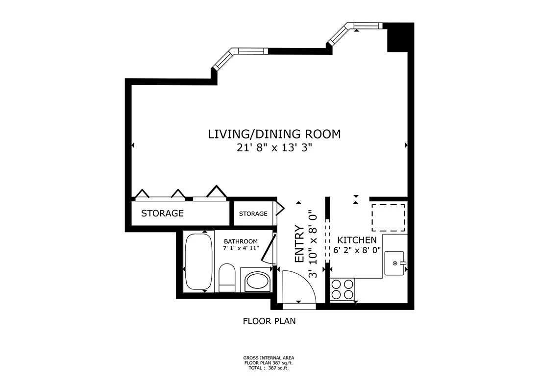 Unit 411 floor plan